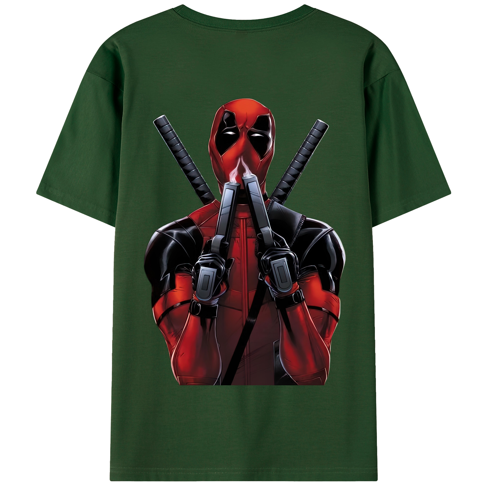 （画像用） Deadpool デッドプール 綿100％半袖Tシャツ（背面プリント）